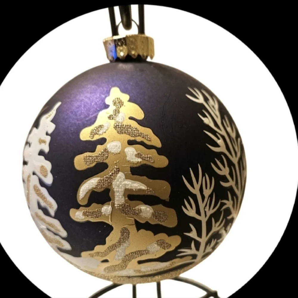 Hand Crafted Upcycled Christmas Tree Ornaments Gold